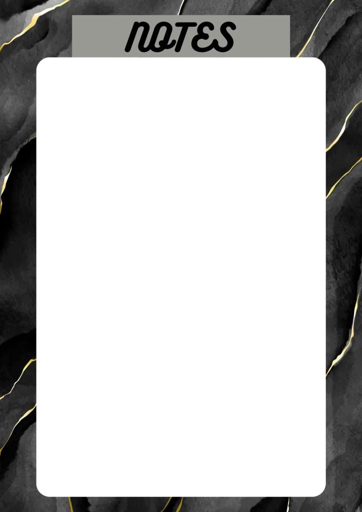 Black And Gold Modern Marble Page Border