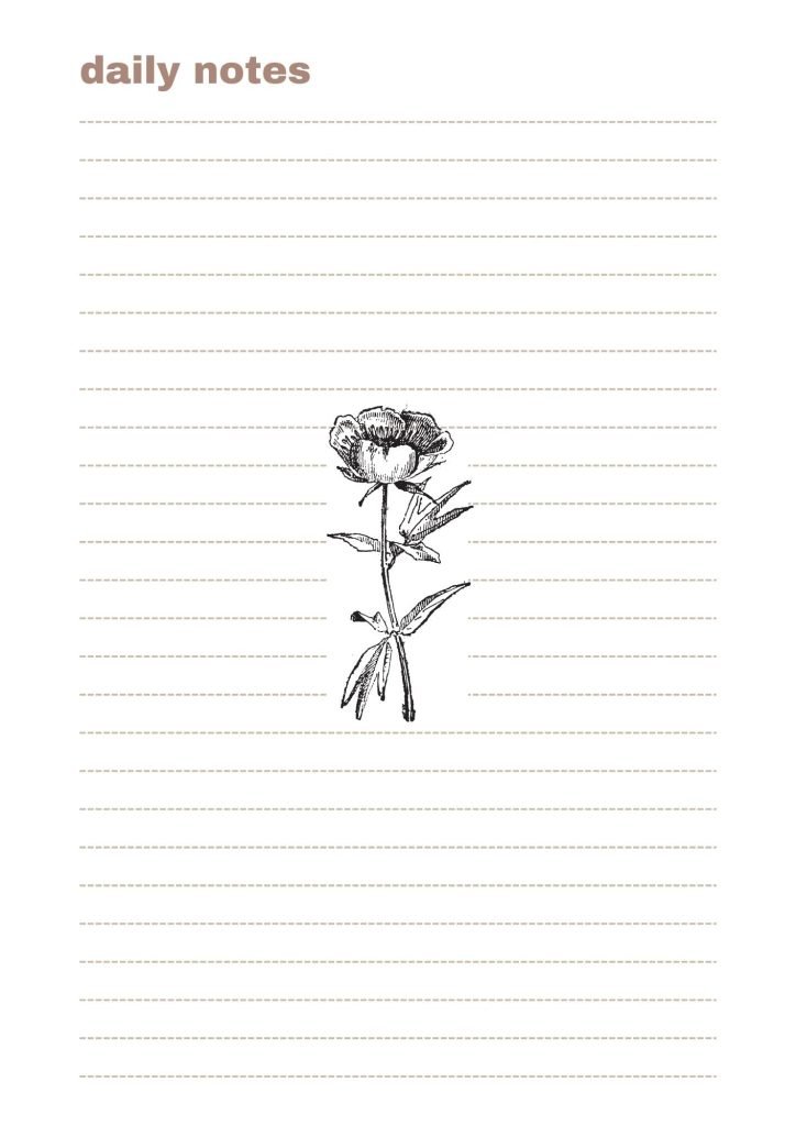 Gold & White Minimalist Simple Lined Paper Document (A4)