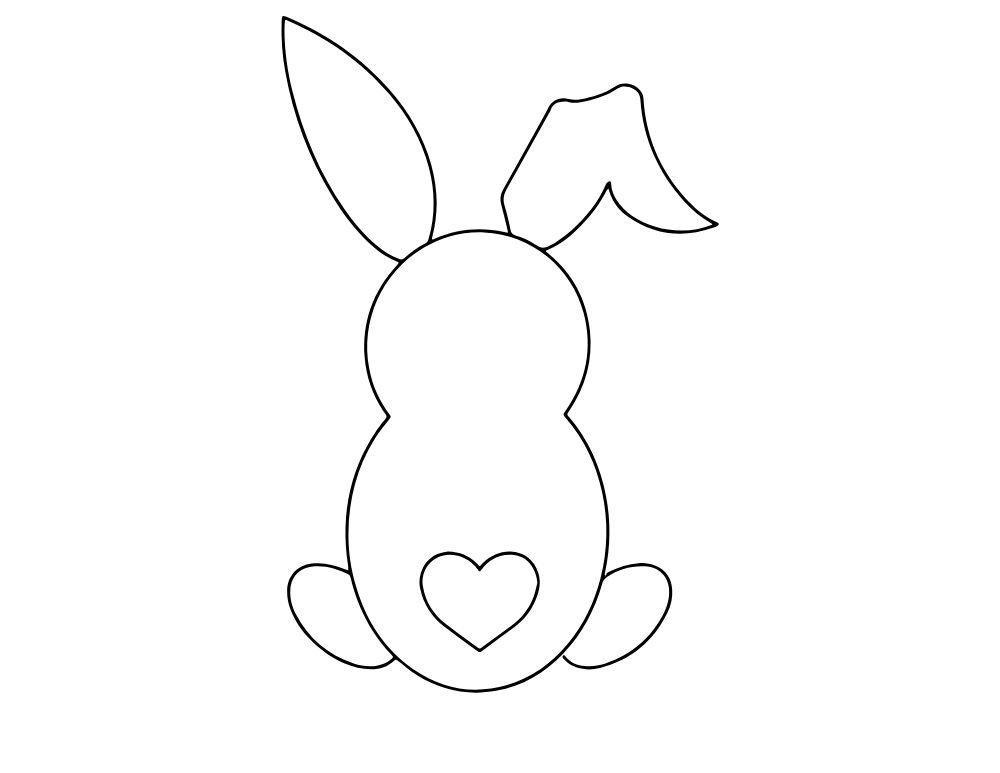  Printable Easter Bunny Coloring 