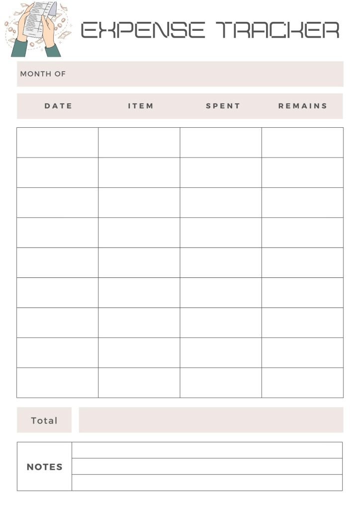 Minimal and Clean Expense Tracker
