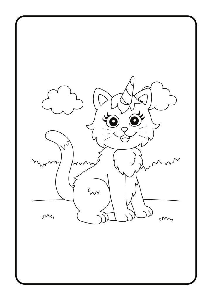 Blue Cats Coloring pages