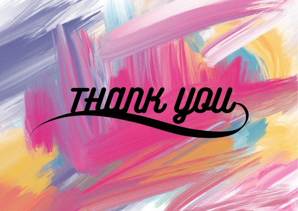 Bright Paint Brush Thank You Card