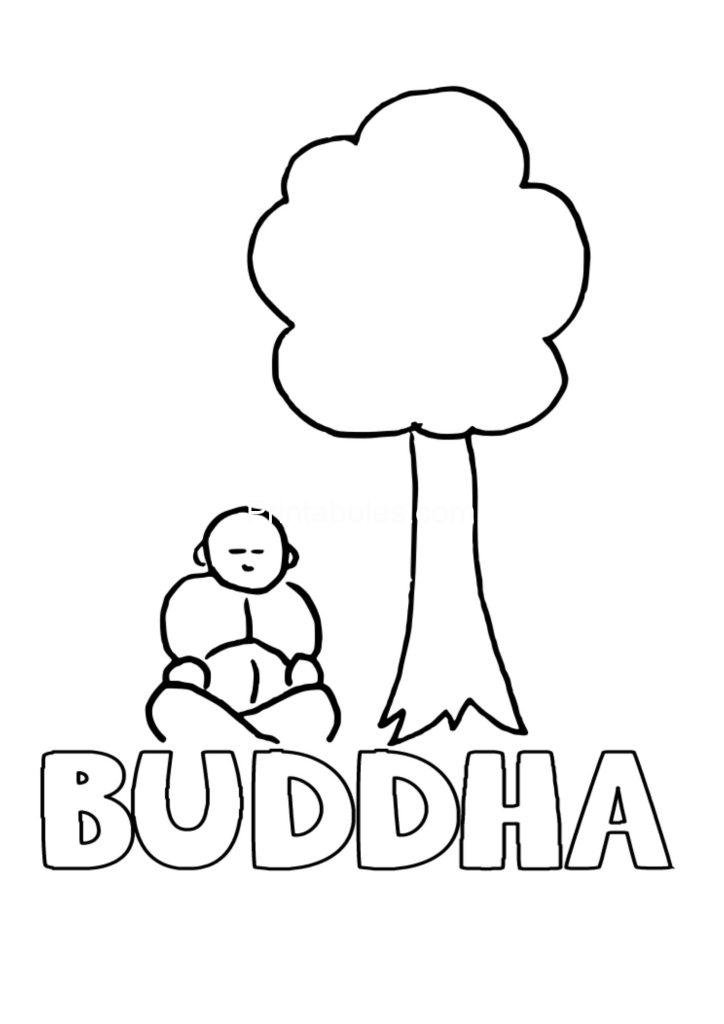 Buddha Coloring Page