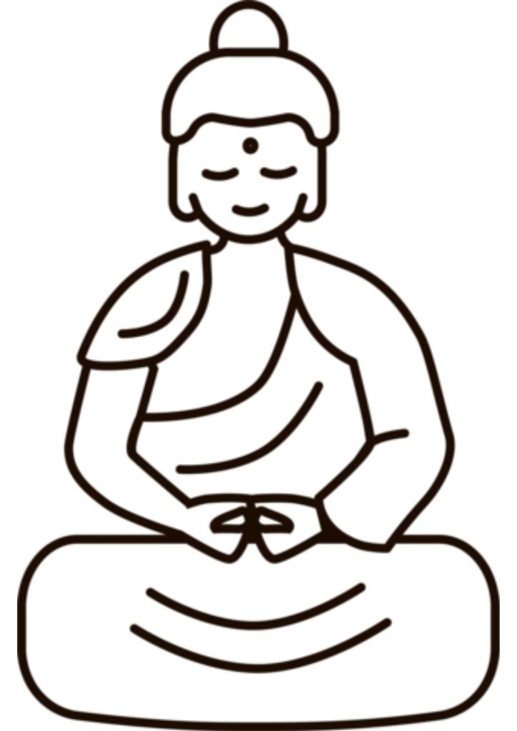 Printable Buddha Coloring Page