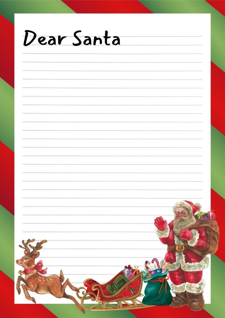 Dear Santa Kids Fun Cute Letter