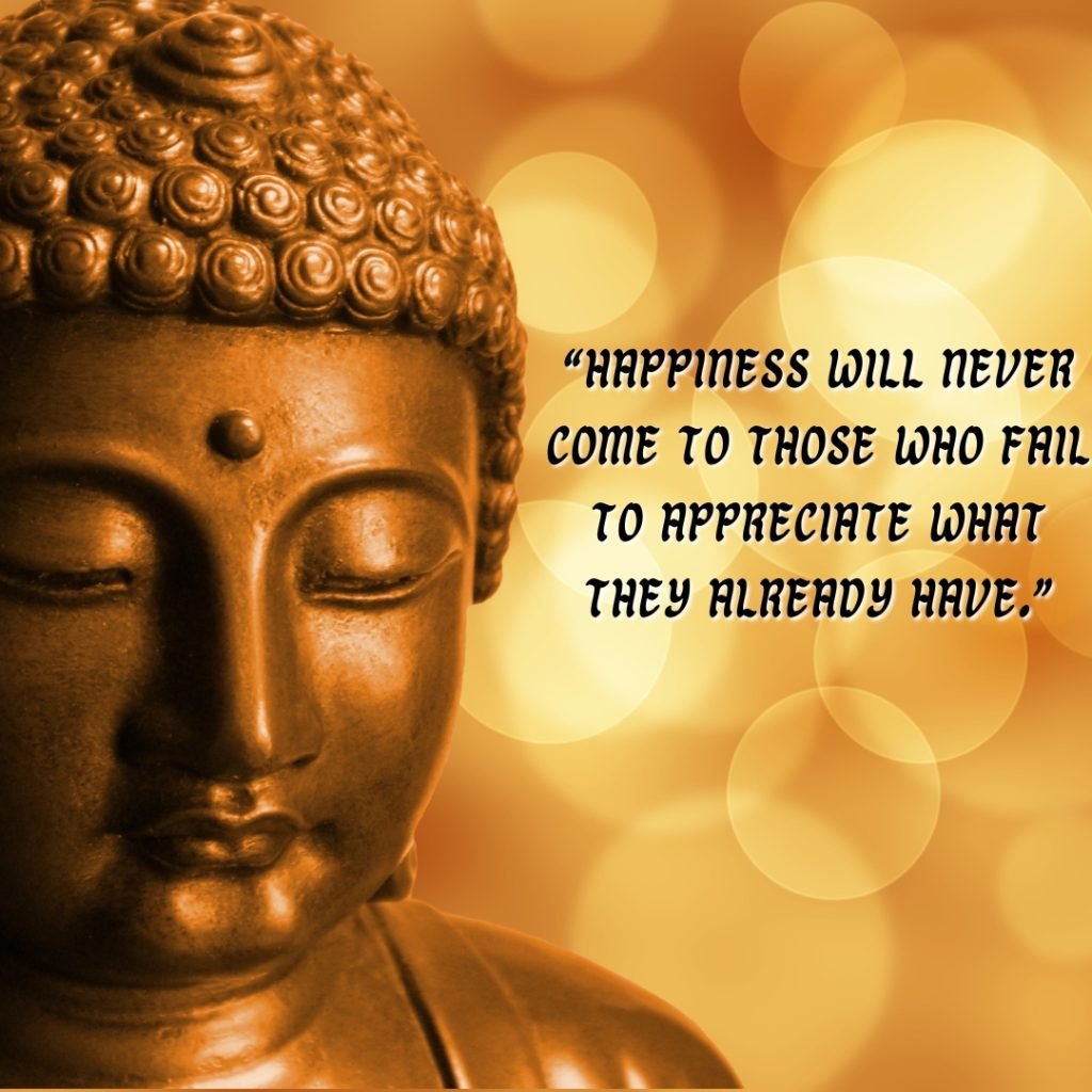 Gold Buddha Purnima life Quote