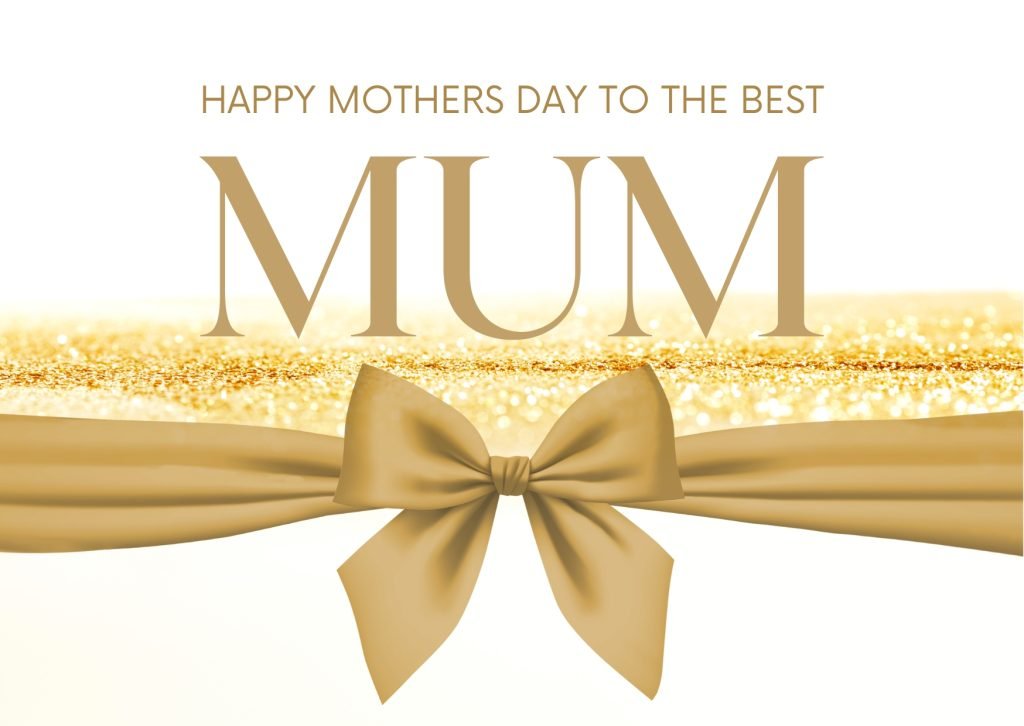 Happy Mother's Day card gold