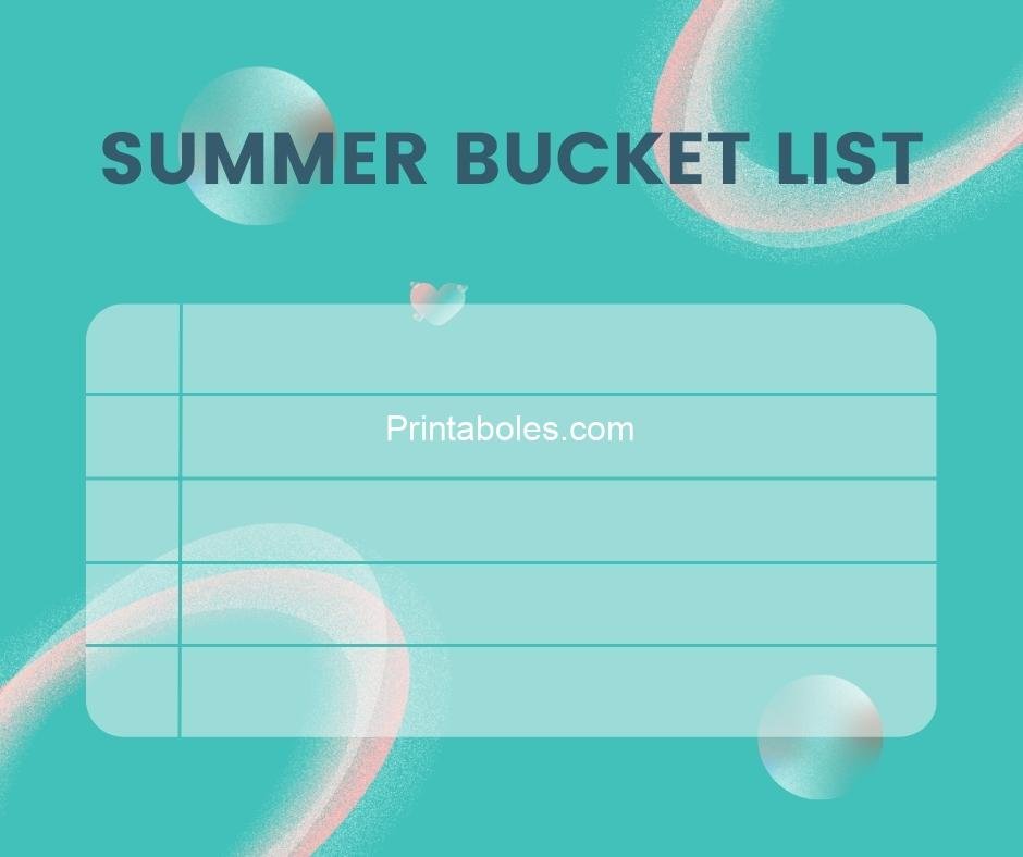  Minimalist Summer Bucket List