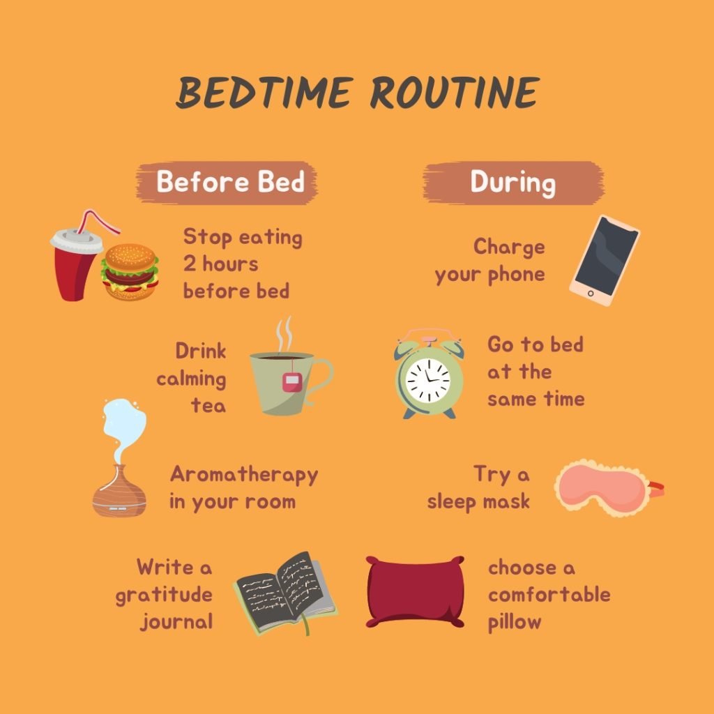 Orange Bedtime Routine 