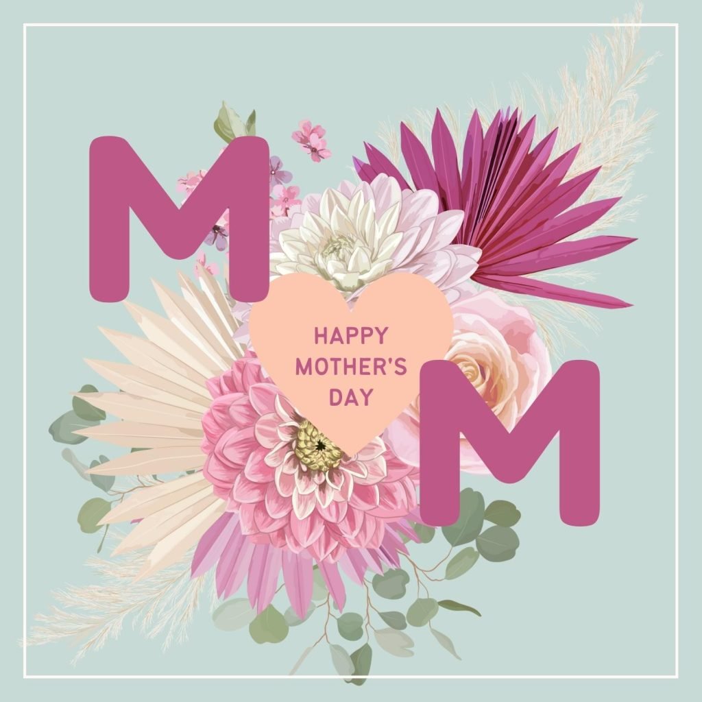 Pastel Floral Bouquet Mother's Day Card