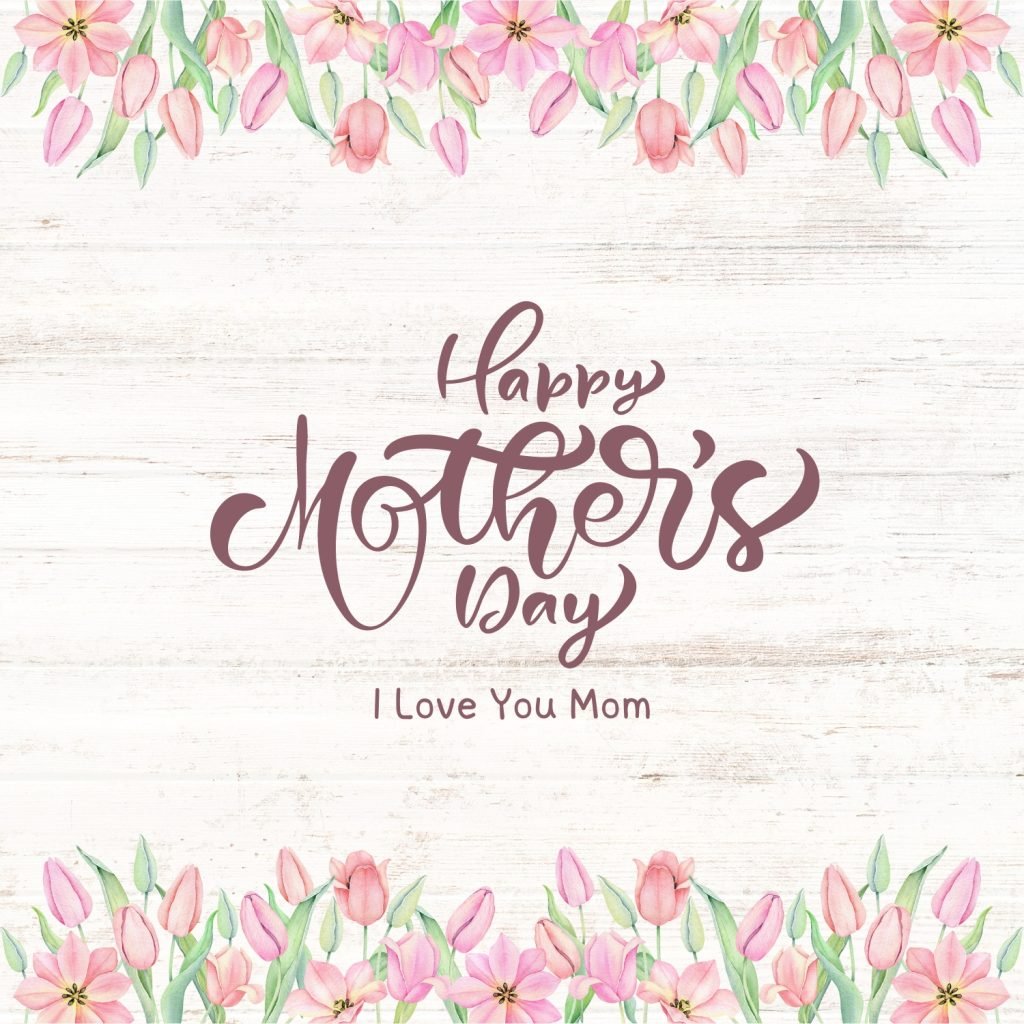 Pink Floral Happy Mother's Day Card