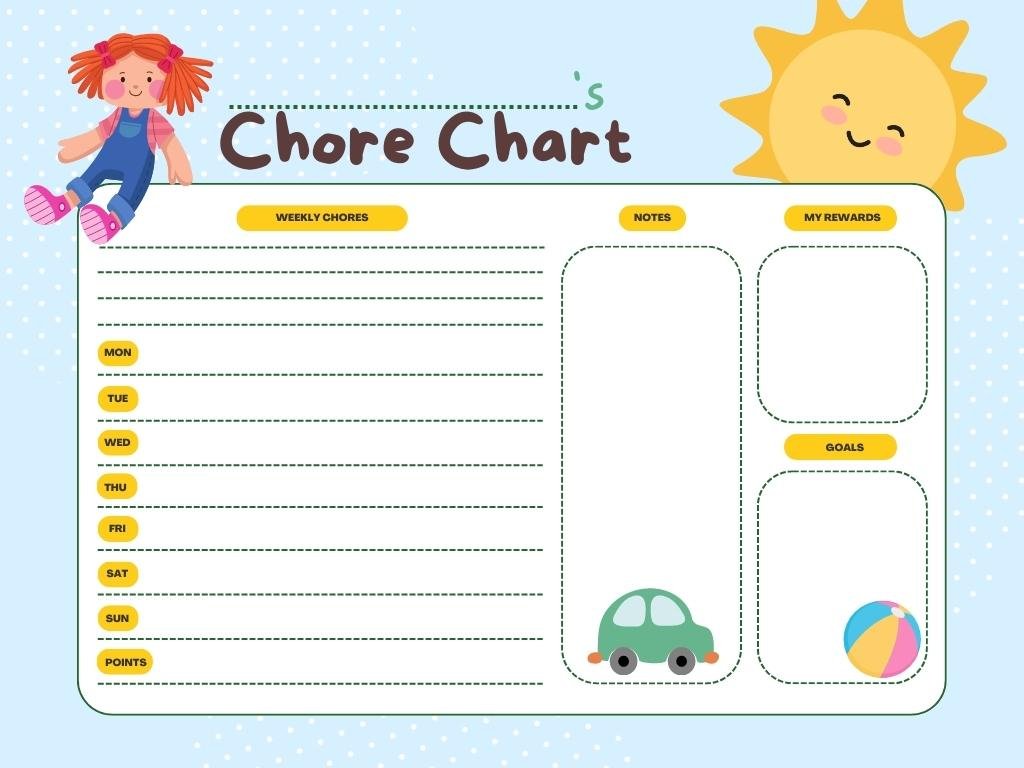 Pink Playful Spring Daily Chore Chart (2) 