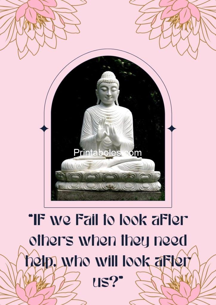 Pink Simple Buddha Quote