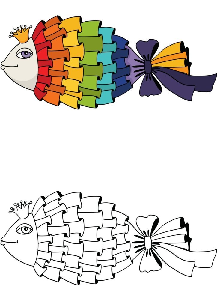 Rainbow  fish coloring