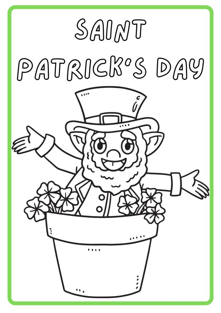 Saint Patrick's Day Coloring page