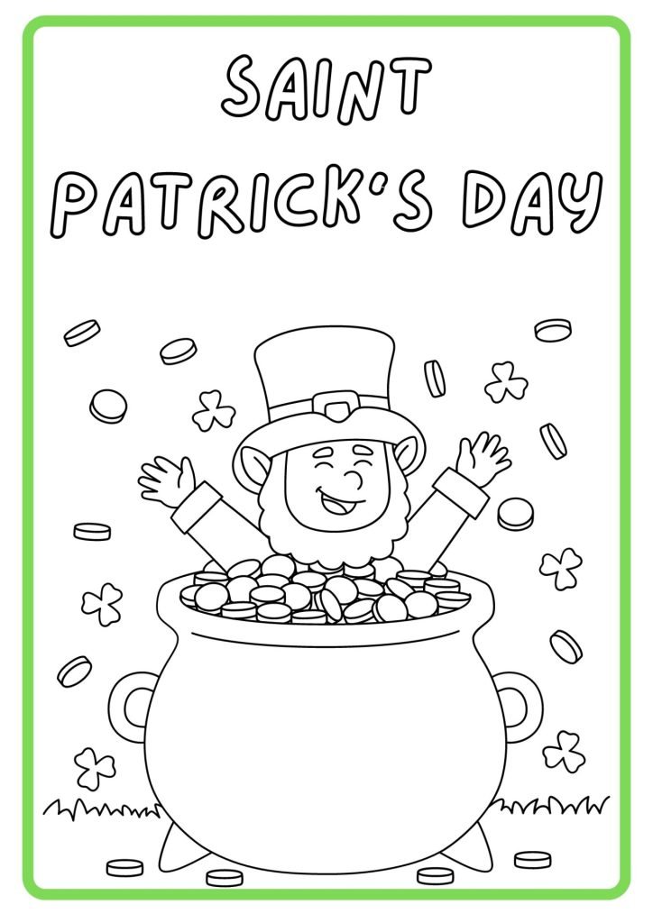 Saint Patrick's Day coloring page