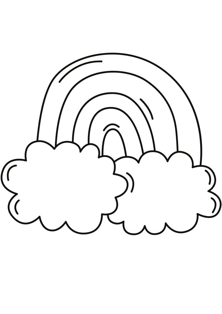 St Patricks day Rainbow coloring page
