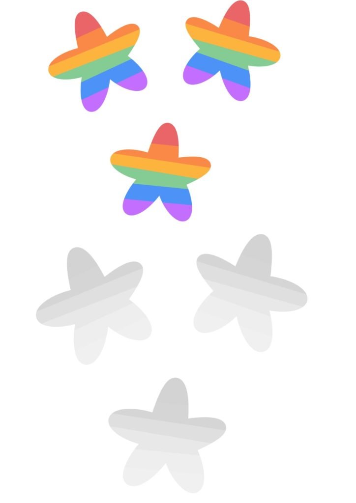 Stars Rainbow coloring page