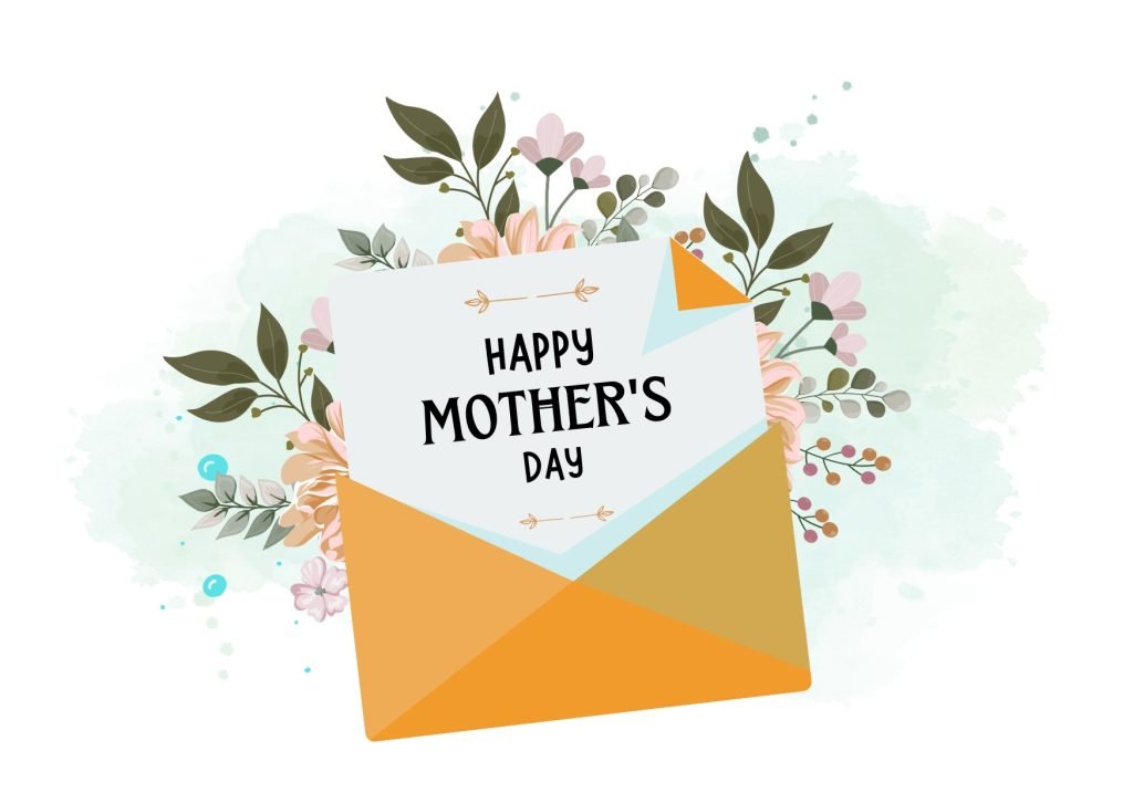 White Green Floral Funny Mother's Day Card