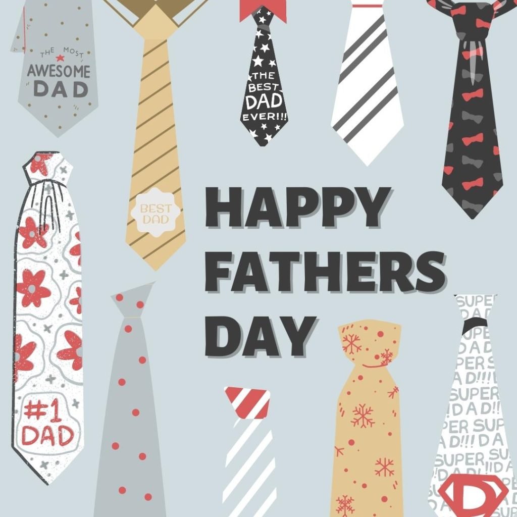 grey white graphic  fathers day