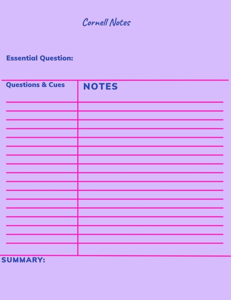 pink Minimalist Simple Notes A4 Document