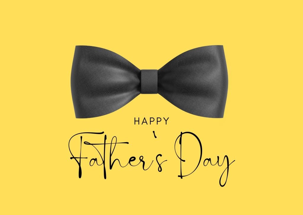 yellow Father`s Day Greeting Card