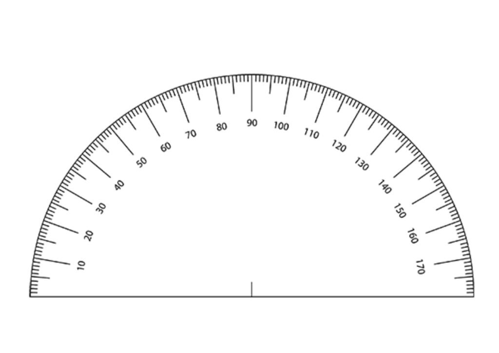 A clear maths Protractor
