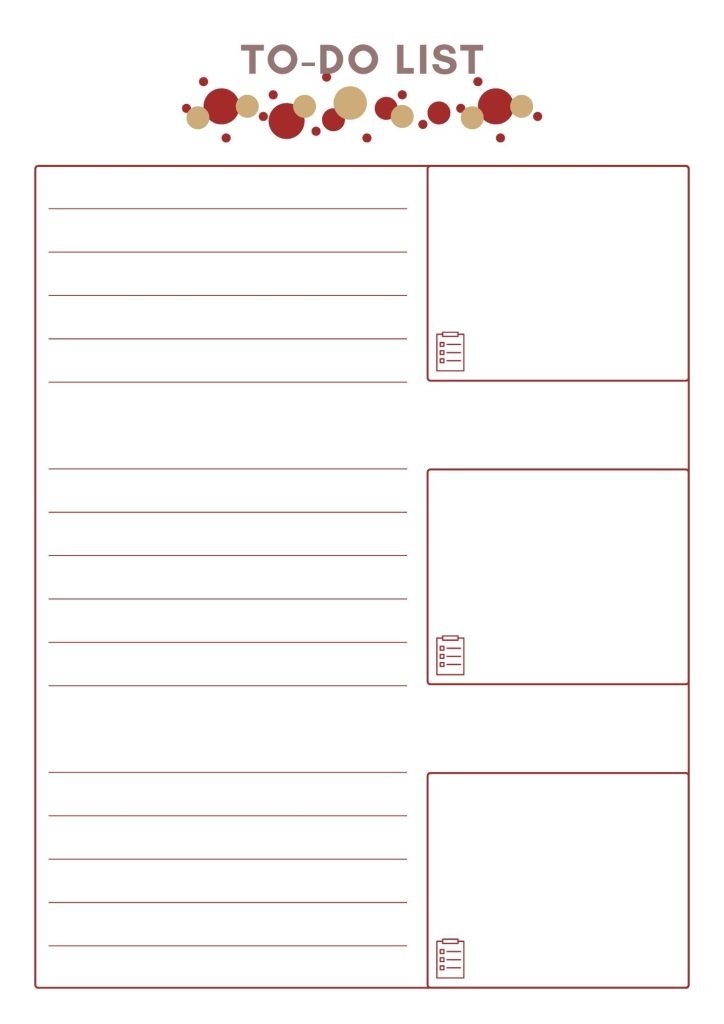 Brown Minimal and Simple Monthly To Do List 