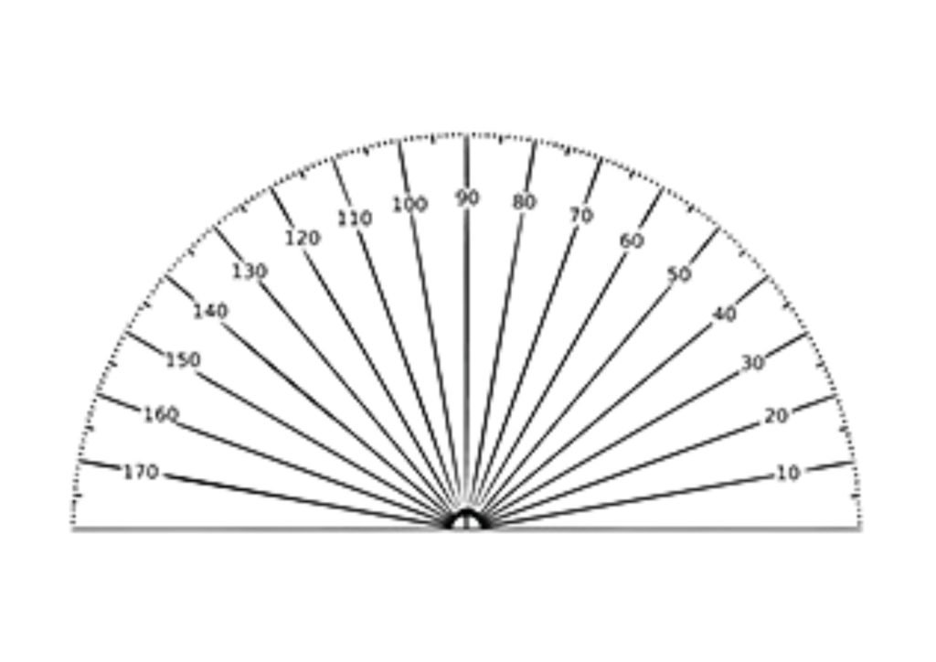 Clear maths Protractor