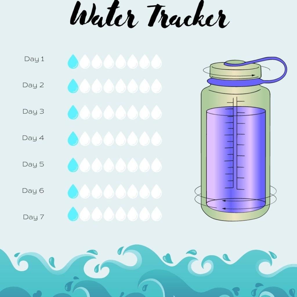 Daily blue Water tracker 
