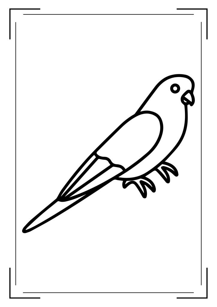 PARROT BIRD OUTLINE