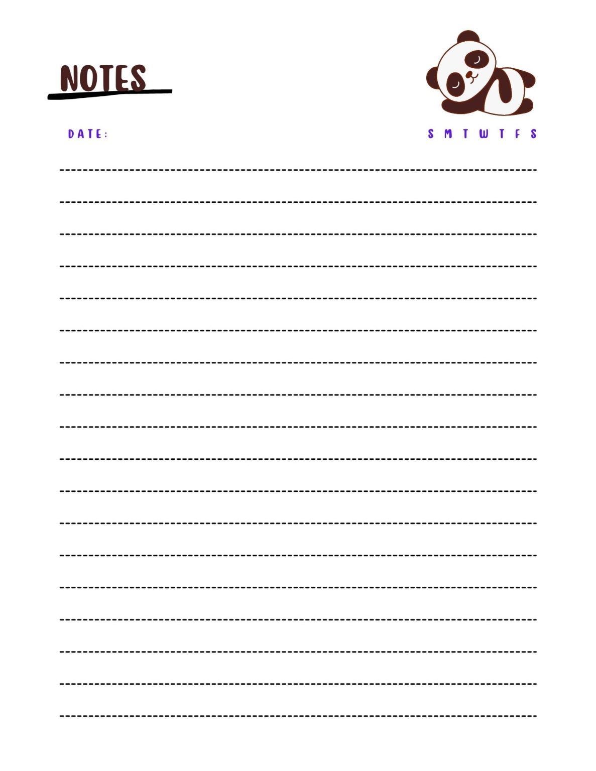 40 Free Printable Note Pages - Printaboles