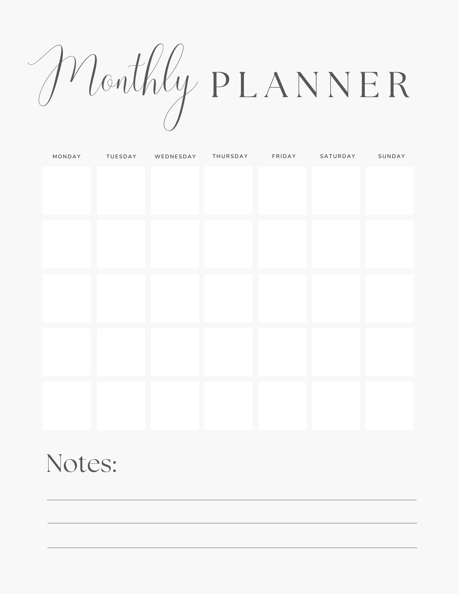 30 Free Printable Monthly Budget Planners - Printaboles
