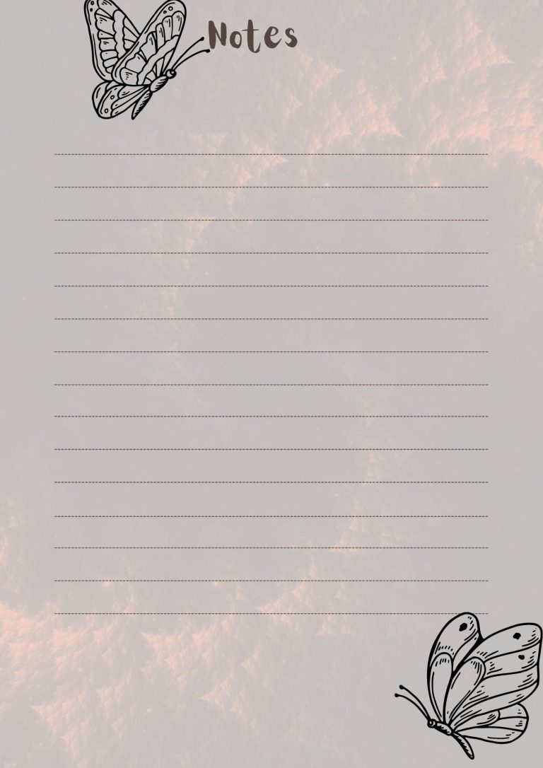 40 Free Printable Note Pages - Printaboles