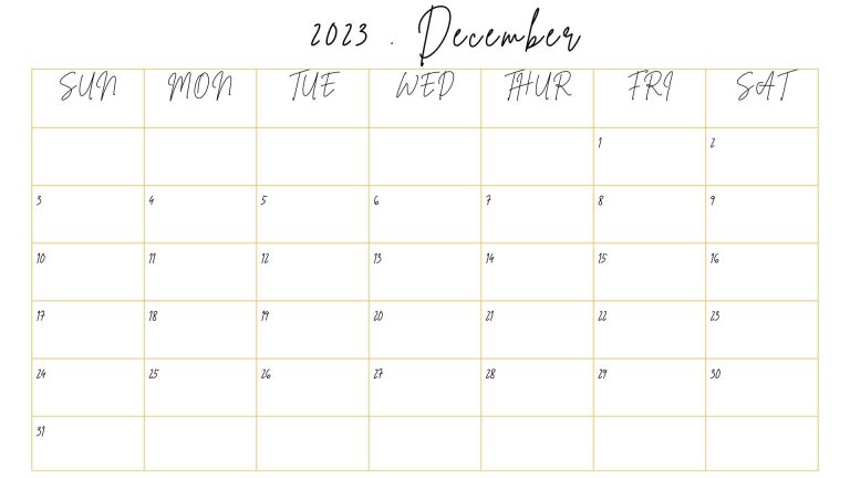 40 December 2023 Printable Calendars - Printaboles