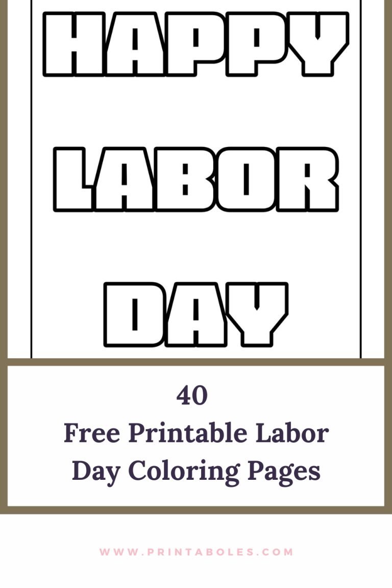 40 Free Printable Labor Day Coloring Pages