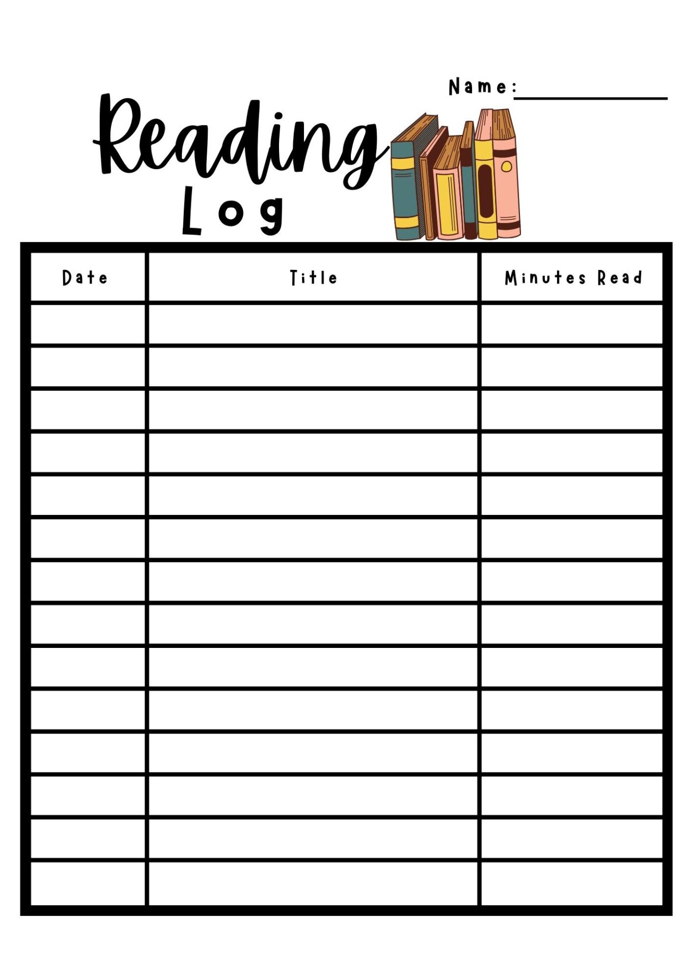 40 Free Printable Reading Logs - Printaboles