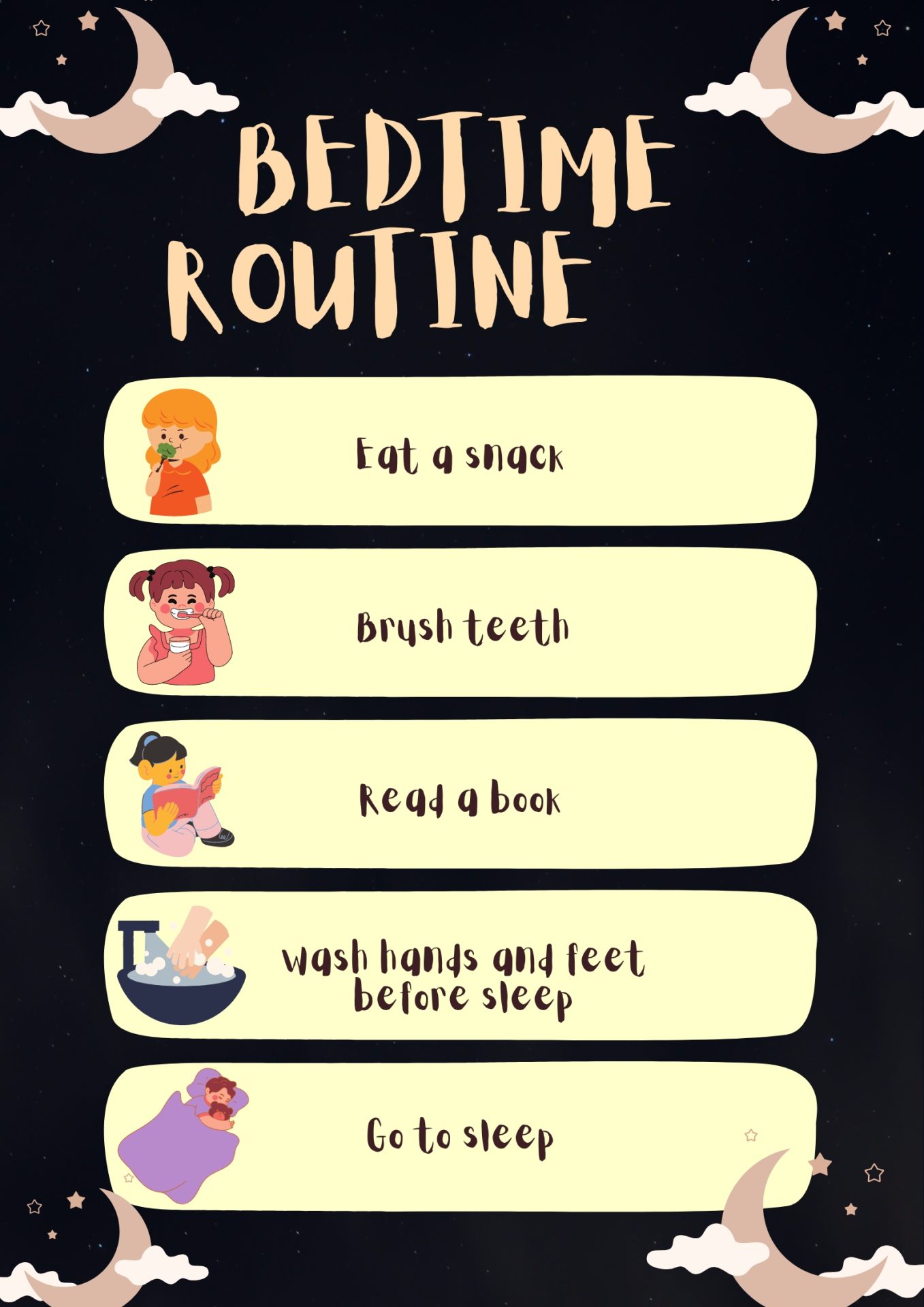 40 Free Printable Bedtime Routine Charts - Printaboles