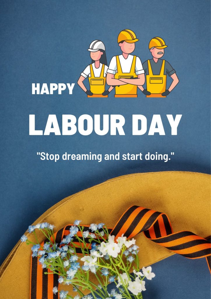 Blue Modern Labour Day