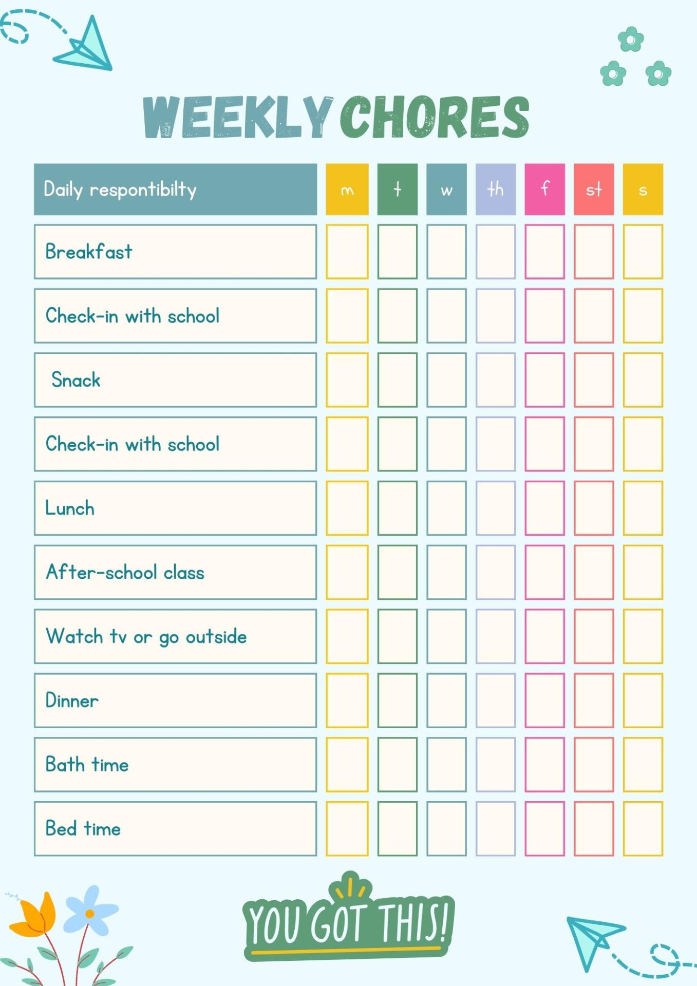 40 Free Printable Toddler chore charts - Printaboles