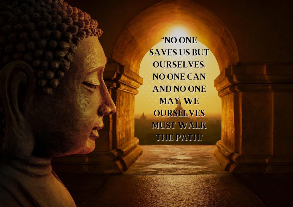 Brown Modern Buddha Purnima