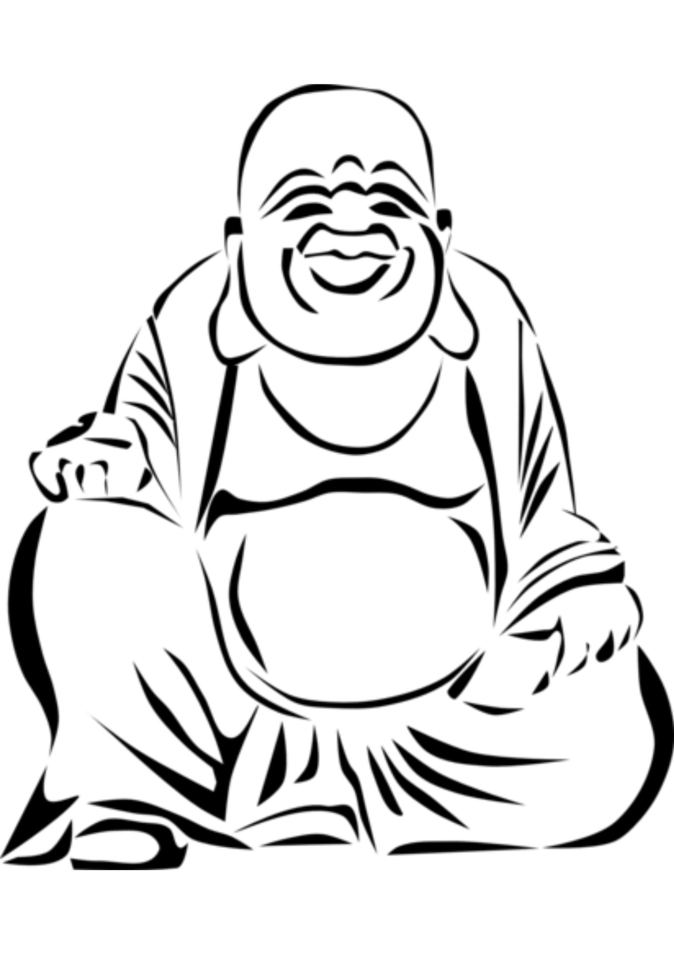 40 Free Printable Buddha Coloring Pages (Blank Templates)