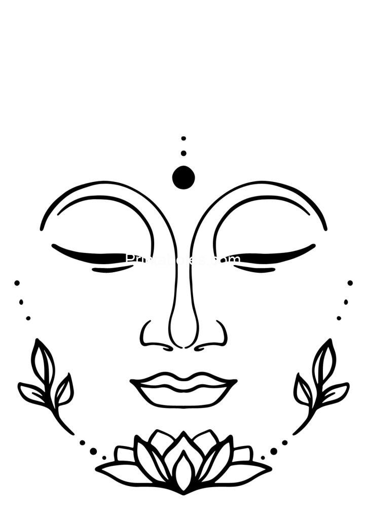 Buddha Coloring Page