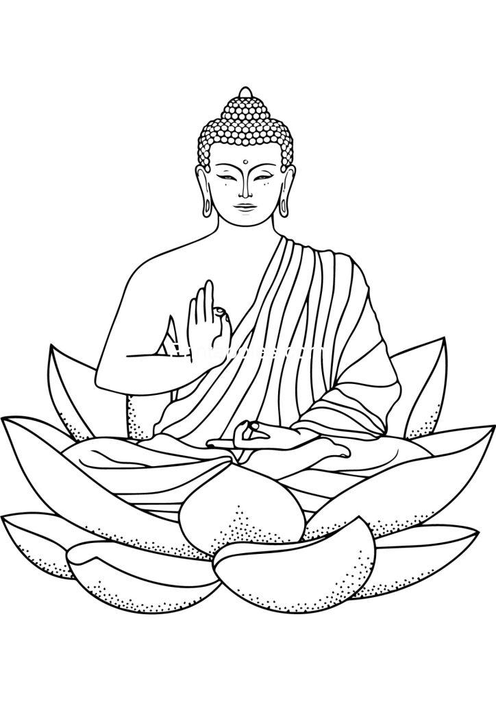 Buddha Coloring Page
