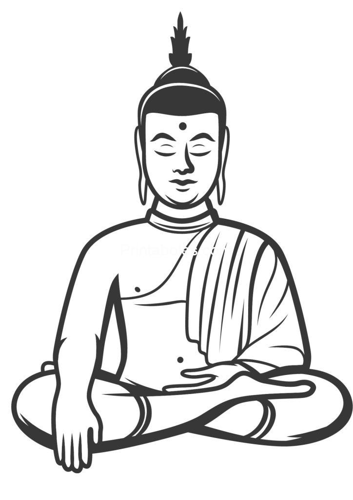 Buddha Coloring Page