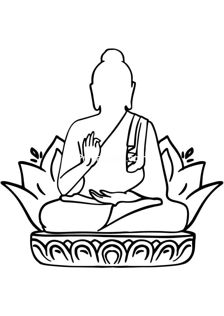 Buddha Coloring Page