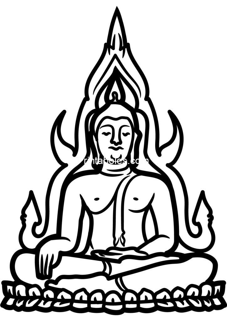 Buddha Coloring Page