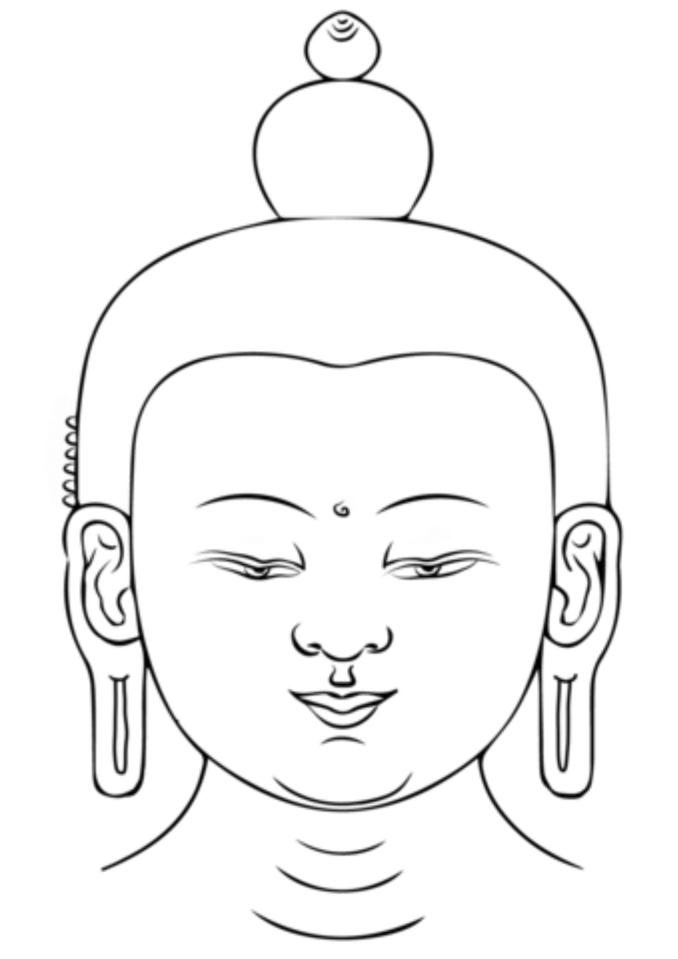 40 Free Printable Buddha Coloring Pages (Blank Templates)