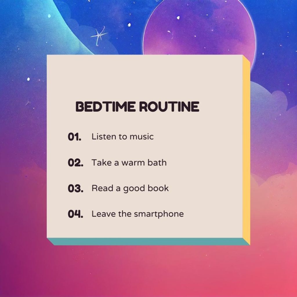 Cute pastel background Bedtime Routine