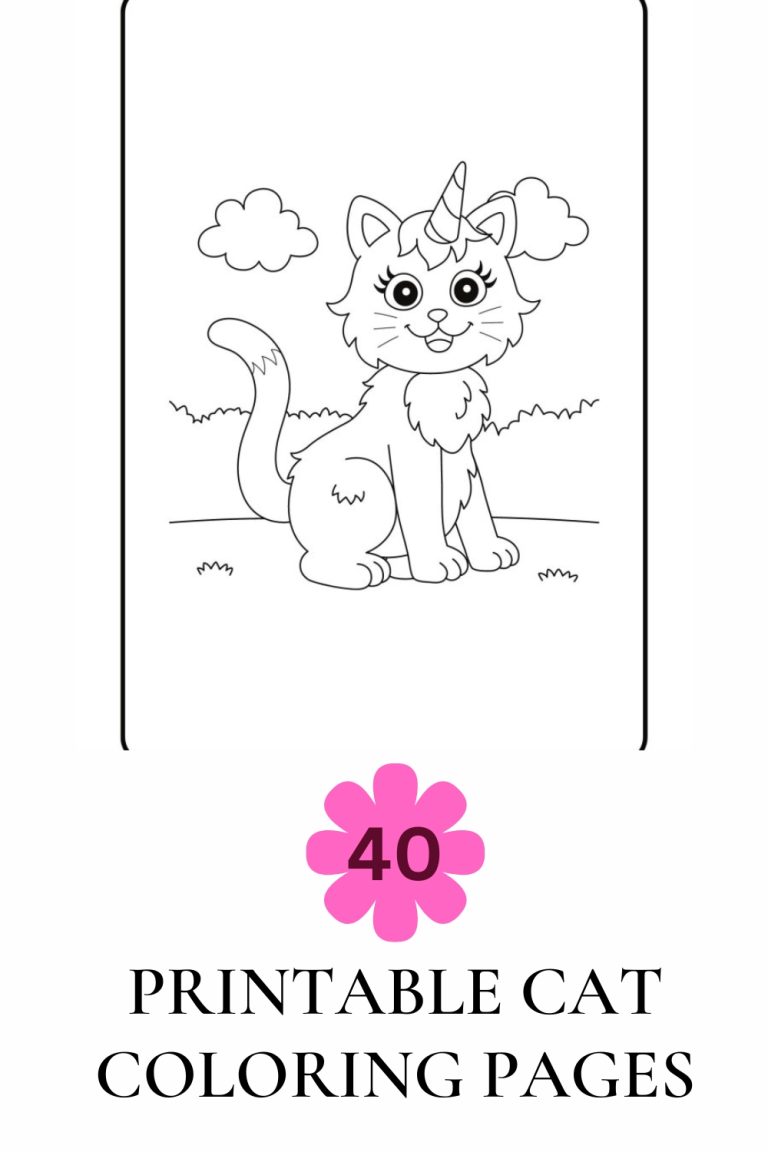 Free Printable Cat Coloring Pages